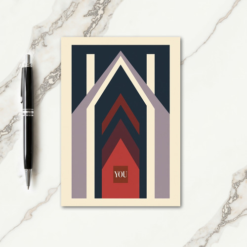 Geometric Fathers Day You Card