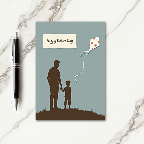 Geometric Flying Toy Fathers Day Card