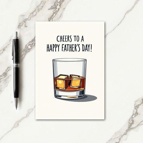 Geometric Ice Fathers Day Card