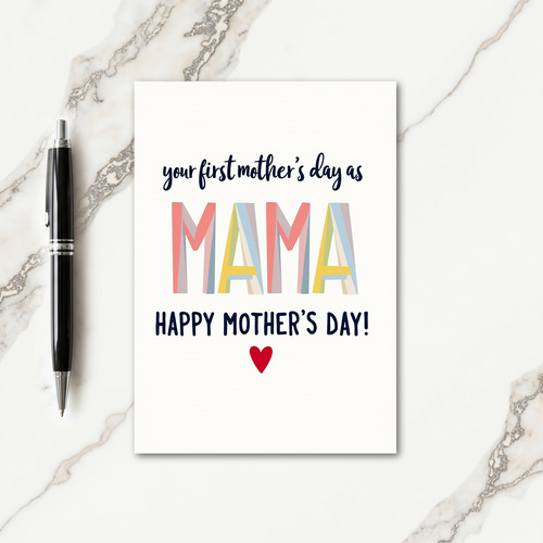 Geometric Mama Mothers Day Card