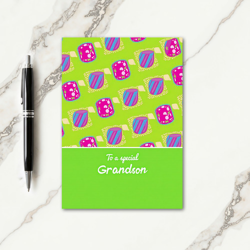 Geometric Pattern Grandson Card