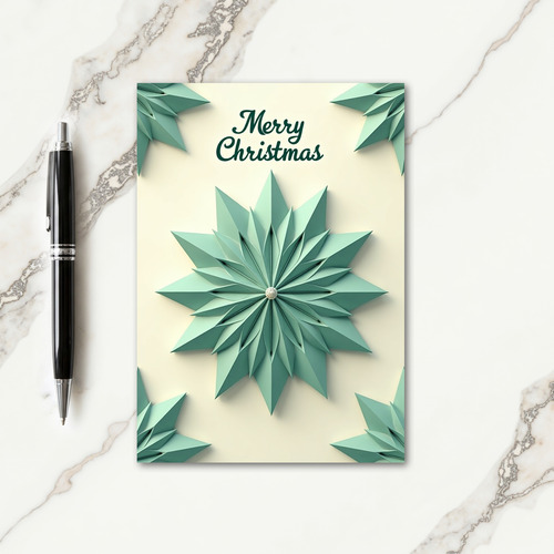 Geometric Star Christmas Card