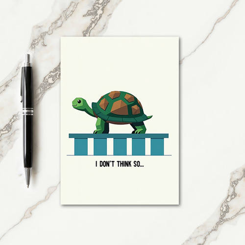 Geometric Tortoise Fathers Day Card