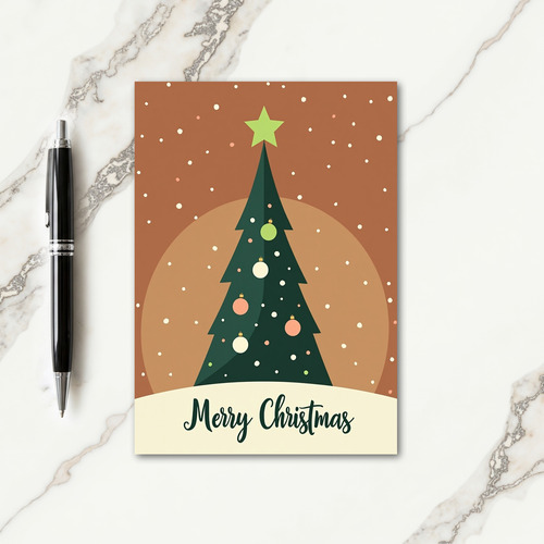 Geometric Tree Card
