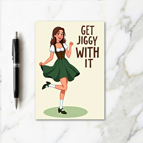 Get Jiggy With It Dance Card