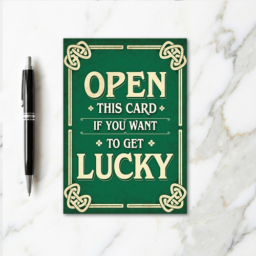 Get Lucky Open This Card