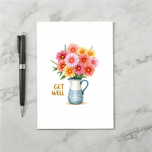 Get Well Flowers Greeting Card