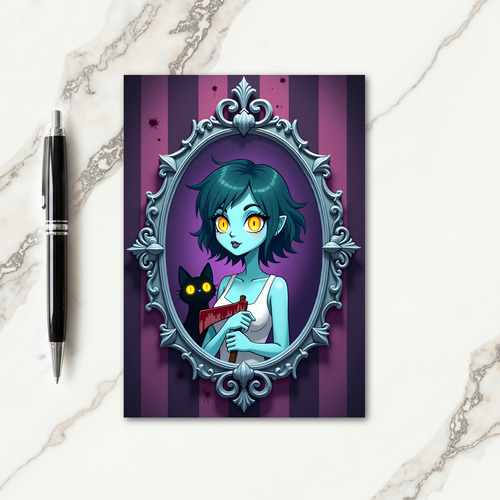 Ghastly Gaze Portrait Card