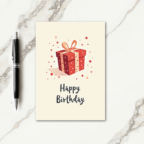 Gift Box Celebration Card