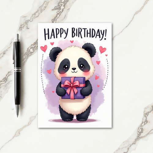 Gift Creature Birthday Card
