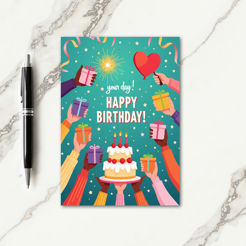 Gift Giving Birthday Card