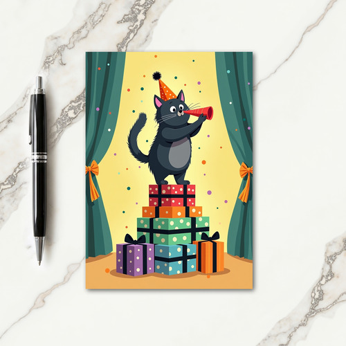 Gift Pyramid Birthday Card