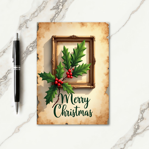 Gilded Berry Christmas Card