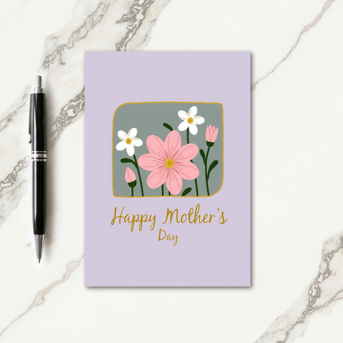 Gilded Bloom Mothers Day Card