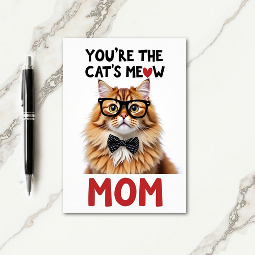 Ginger Cat Mothers Day Best Mom Card