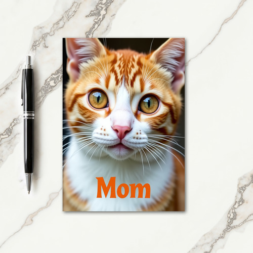 Ginger Cat Mothers Day Portrait Card