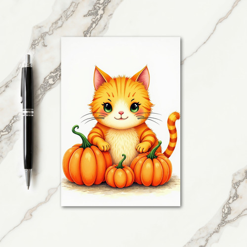 Ginger Creatures Pumpkin Patch Card