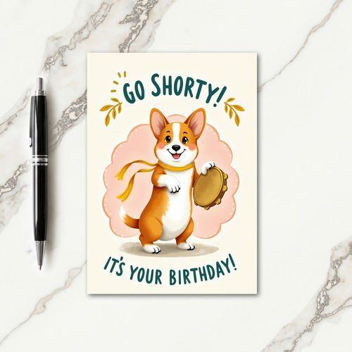 Ginger Dog Birthday Card