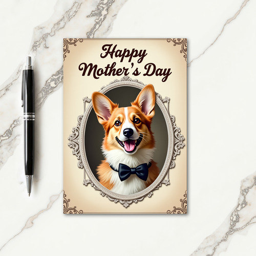 Ginger Dog Mothers Day Card