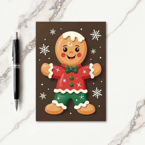 Gingerbread Character Card