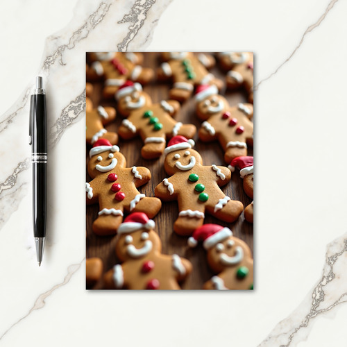 Gingerbread Smile Christmas Card