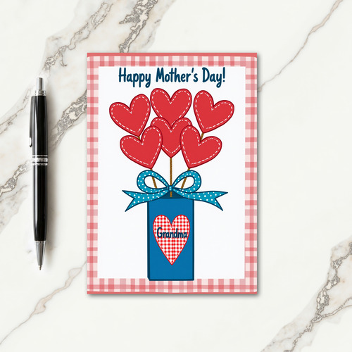 Gingham Grandmas Mothers Day Card
