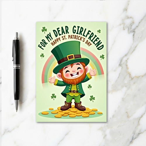 Girlfriend Happy St Patricks Day Card