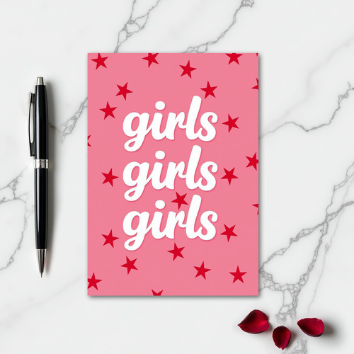 Girls Girls Girls Card