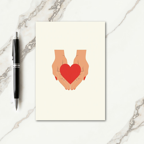 Giving Hands Fathers Day Card