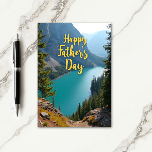 Glacial Lake Fathers Day Card