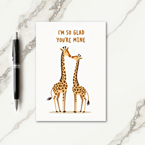 Glad Youre Mine Animals Card