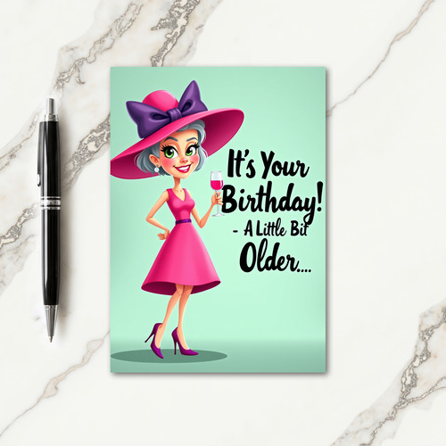 Glamorous Lady Birthday Card