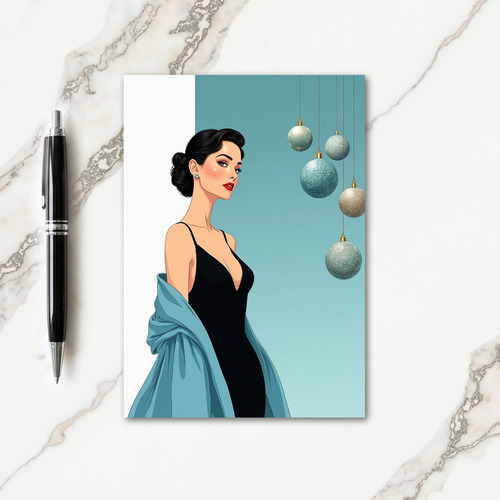 Glamour Christmas Card