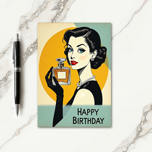 Glamour Lady Birthday Card