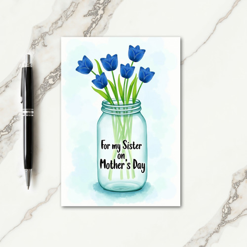 Glass Jar Mothers Day Card