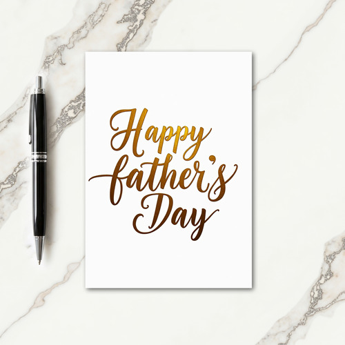 Gleaming Fathers Day Card
