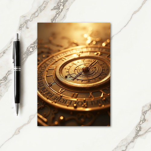 Gleaming Fathers Day Time Card