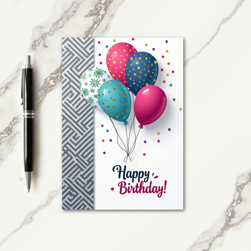 Gleaming Sphere Birthday Card