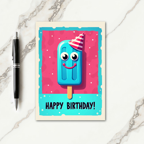 Gleeful Cone Birthday Card