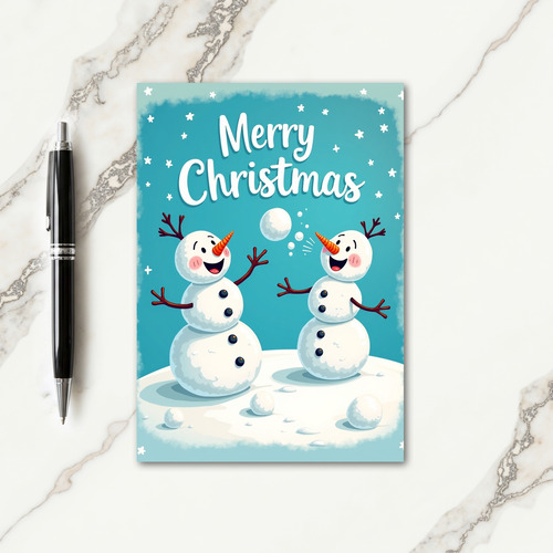 Gleeful Snow Play Card thumbnail