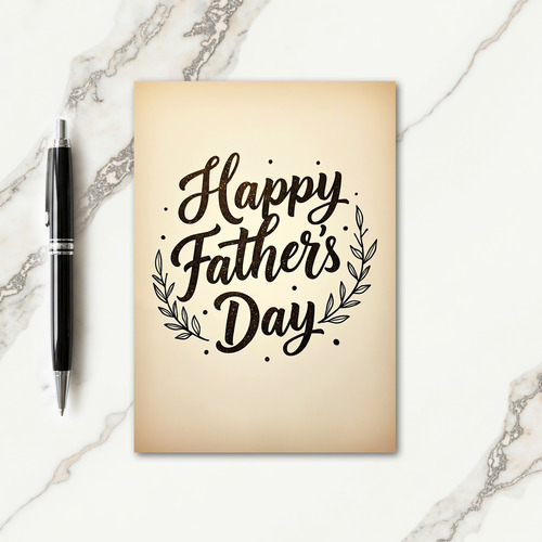 Glimmering Fathers Day Card