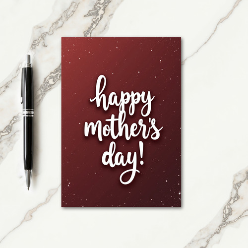 Glimmering Mothers Day Notes Card