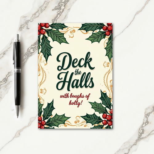 Glistening Berry Christmas Card