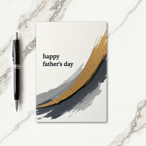 Glistening Fathers Day Card