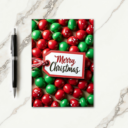 Glistening Festive Christmas Card