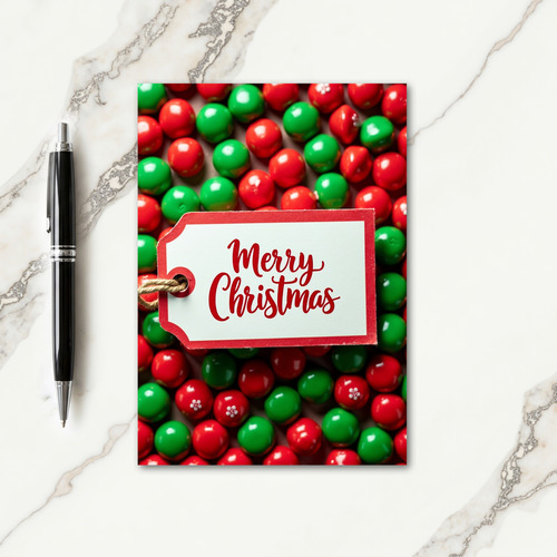 Glistening Holiday Spheres Card