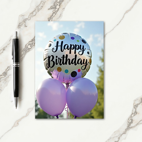 Glitter Dot Birthday Card