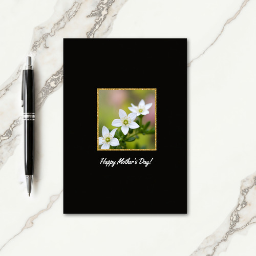 Glitter Floral Elegance Card
