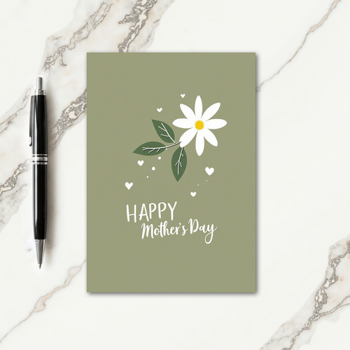 Glitter Floral Mothers Day Card