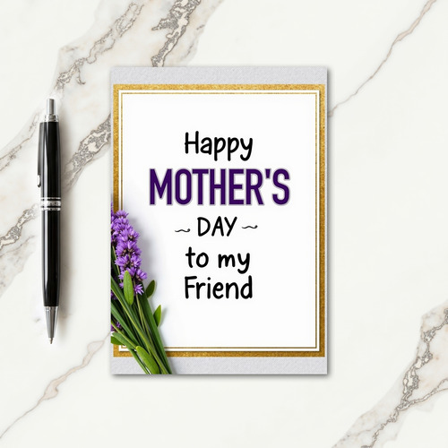 Glitter Mothers Day Wishes Card